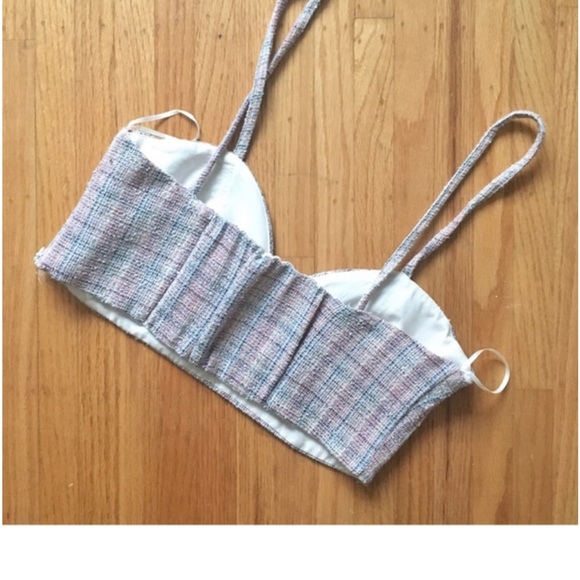 Zara cropped bustier style cotton top - Picture 8 of 8